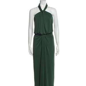 Cinq a Sept Green Halter neck Dress